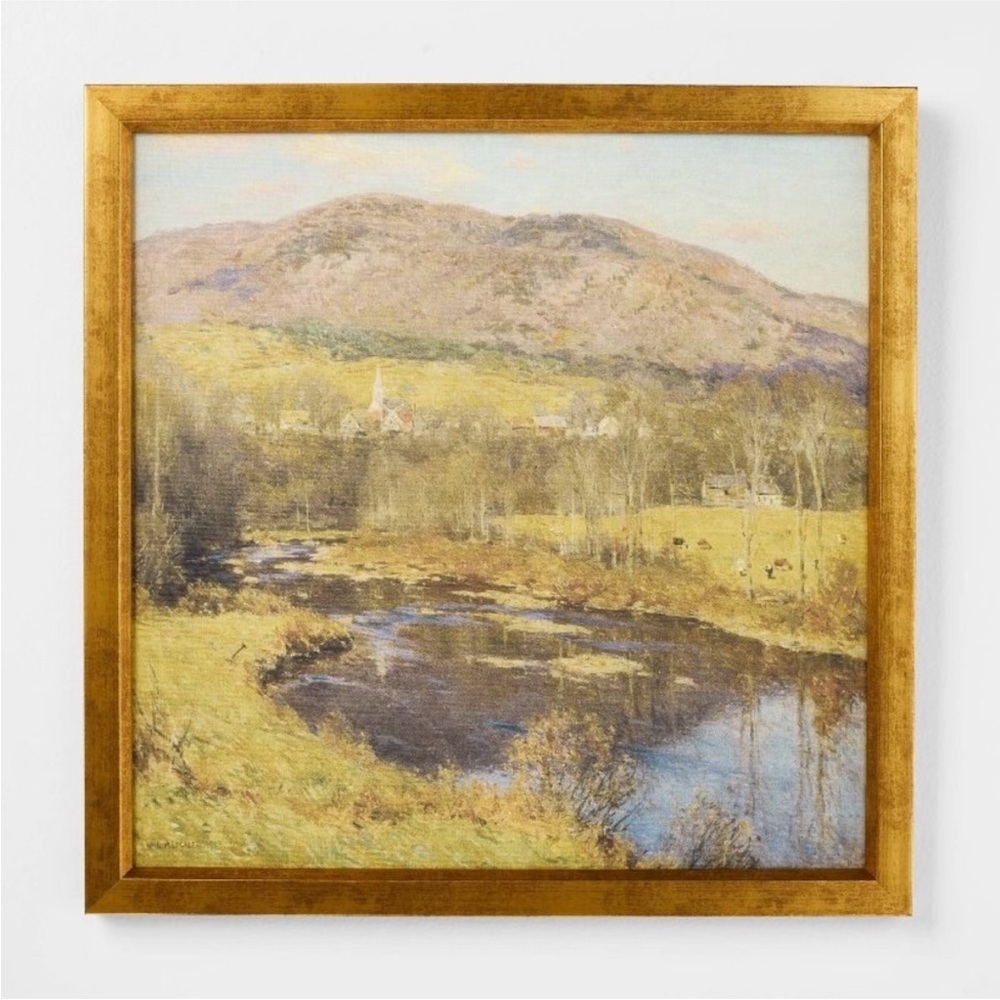 Studio McGee 18"x18" Mountain Landscape Framed Wall Art - Threshold